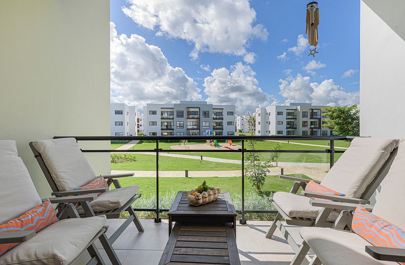 Apartamento con piscina dos habitaciones gimnasio