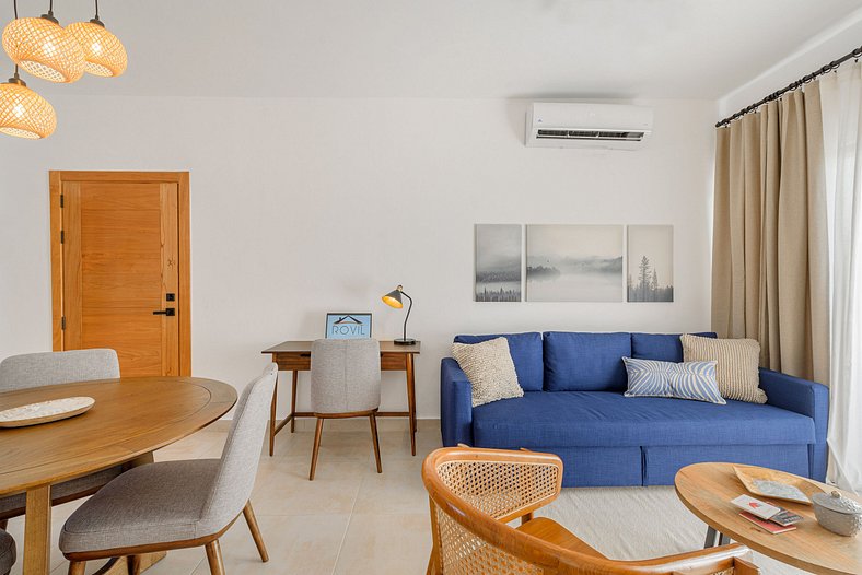 Apartamento de 1 habitación con piscina y cerca de la Playa