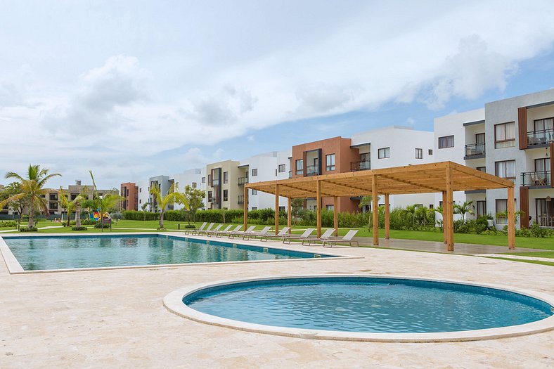 Apartamento piscina y acceso a playa en Punta Cana