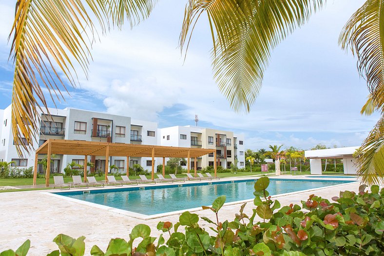 Apartamento piscina y acceso a playa en Punta Cana