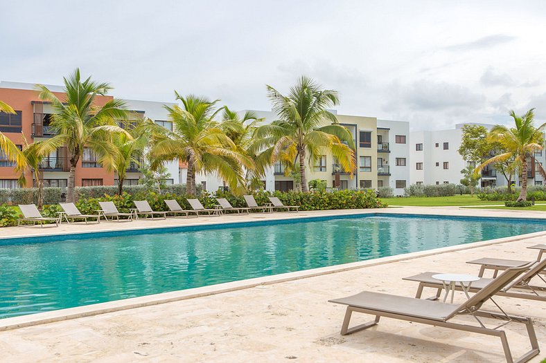 Apartamento piscina y acceso a playa en Punta Cana