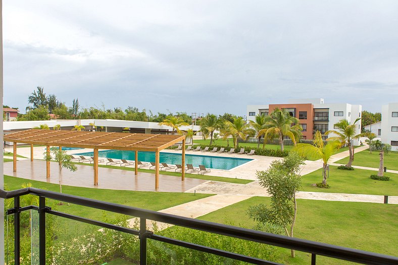 Lujo con vista a la piscina, cerca de la playa