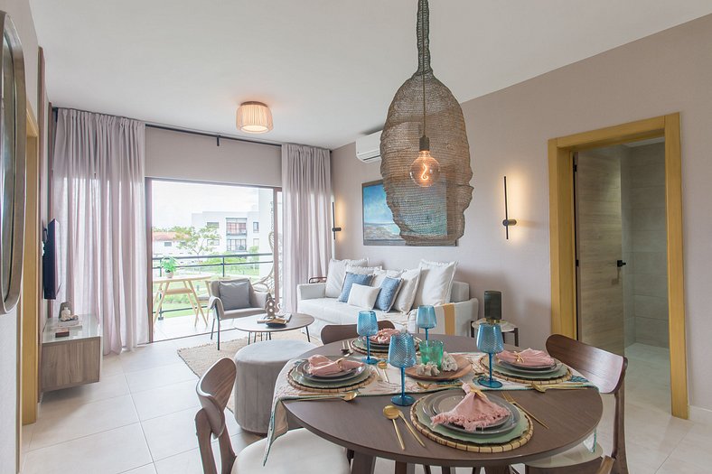 Moderno apartamento con piscina y playa cerca