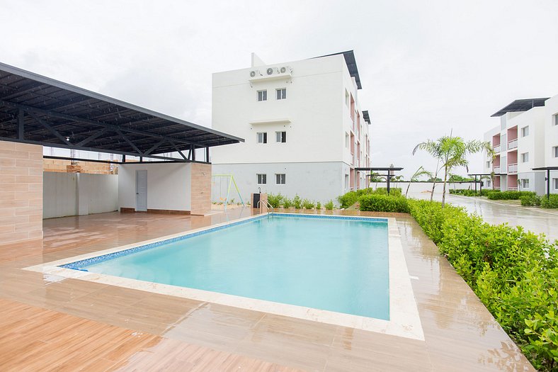 Paraíso dos habitaciones con piscina en Punta Cana