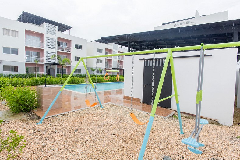 Paraíso dos habitaciones con piscina en Punta Cana