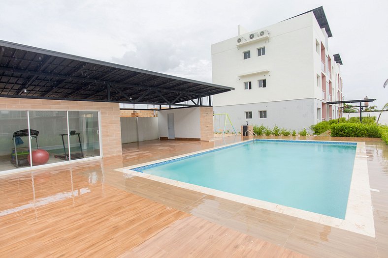 Paraíso dos habitaciones con piscina en Punta Cana